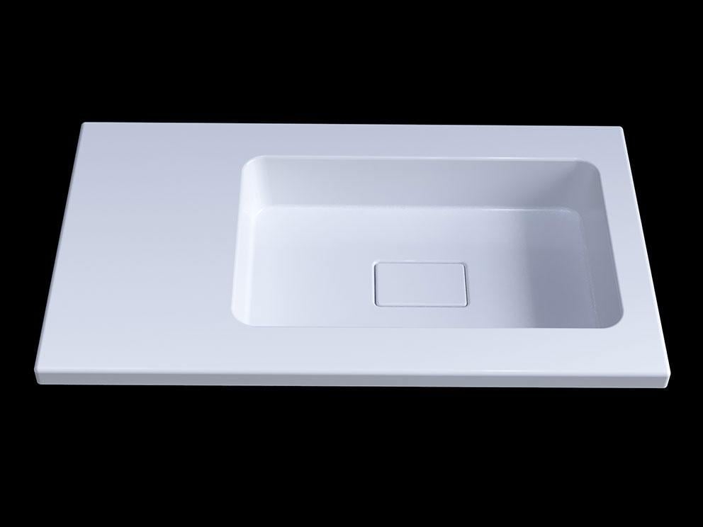 Умивальник накладний Status Vega Low 80 L White (685)