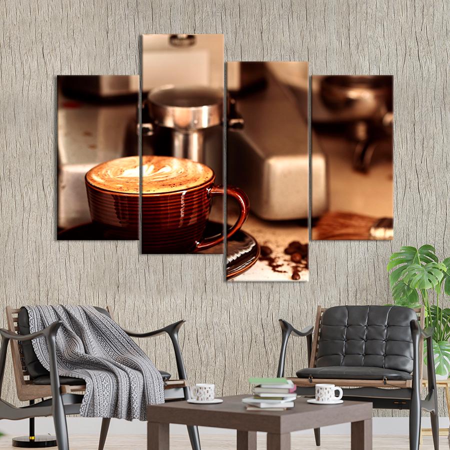 Настенний декор Утонченный крепкий кофе с пышной пенкой 89x56 см (A331-4)