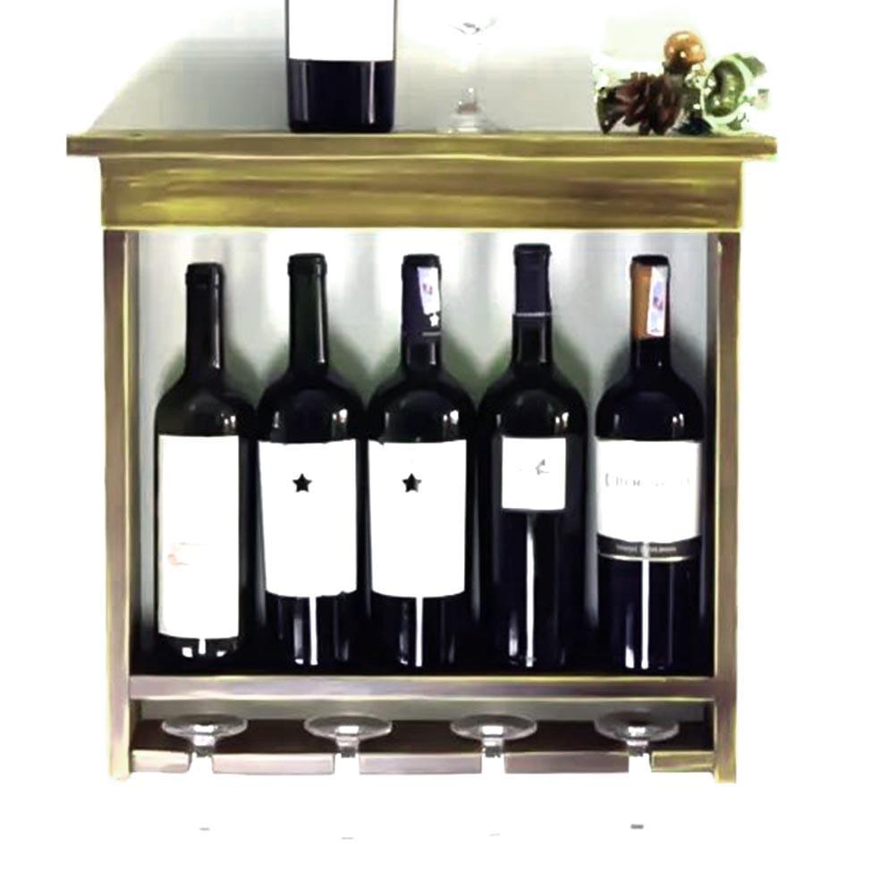 Полка для вина настенная из дерева Минобу Мускат (ПНК-009007)