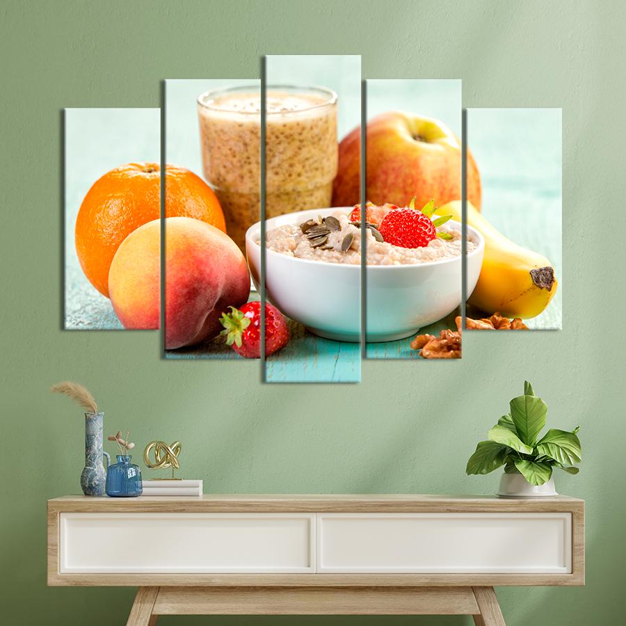 Настенний декор Овсяная каша и фрукты на завтрак 187x119 см (A270-5)