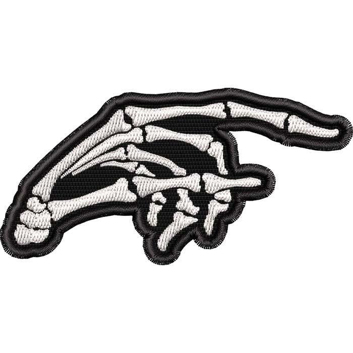 Нашивка патч Кисть-Скелет 9x5 см (50500524)