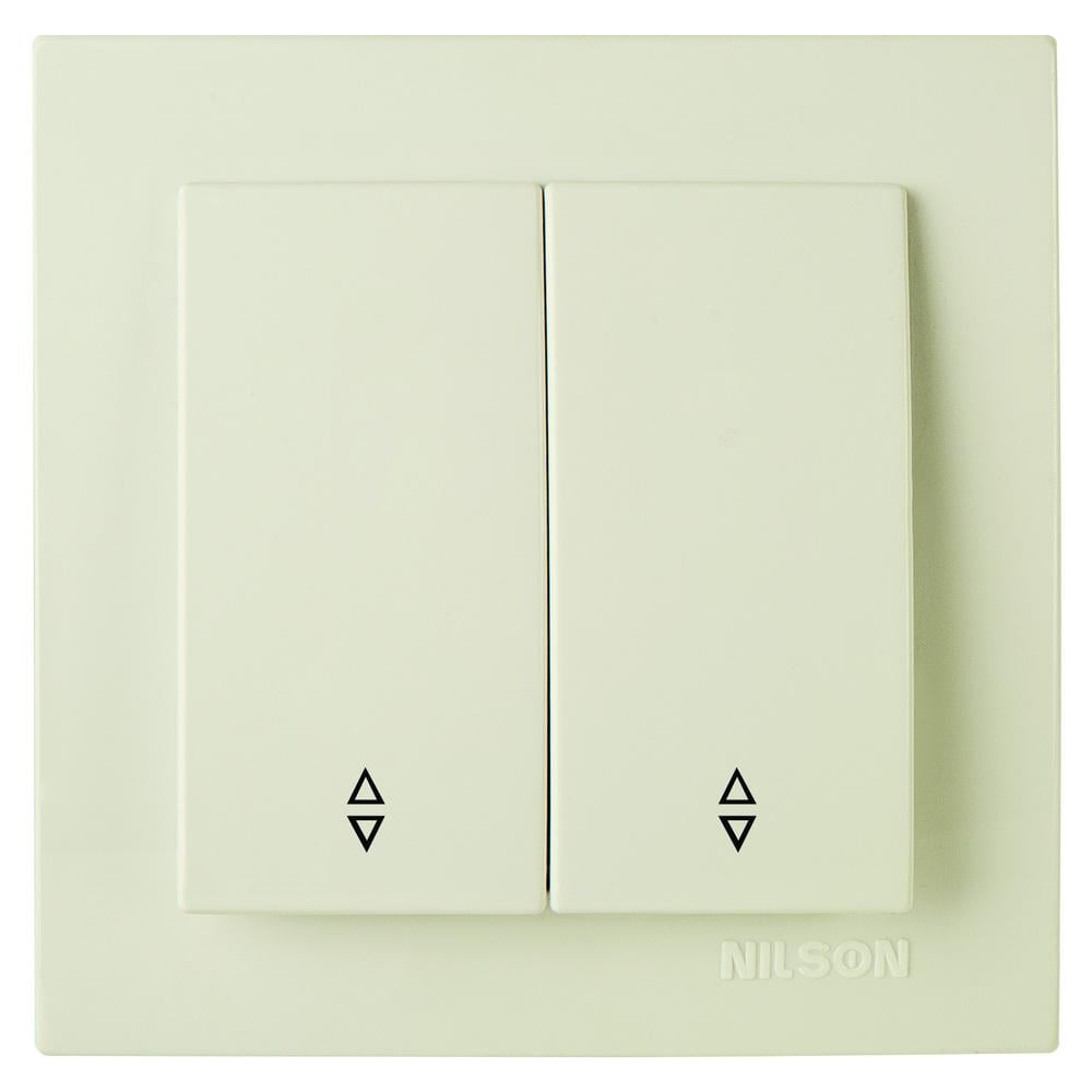 Выключатель Nilson Touran проходной Кремовый (24121009)