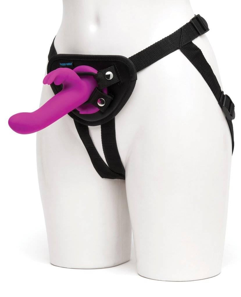 Страпон-трусики кролик Happy Rabbit Rechargeable Vibrating Strap-On Harness Set ( 38131650)