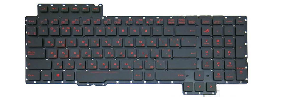 Клавиатура для ноутбука Asus G752VS с подсветкой клавиш (0KNB0-E610RU00)