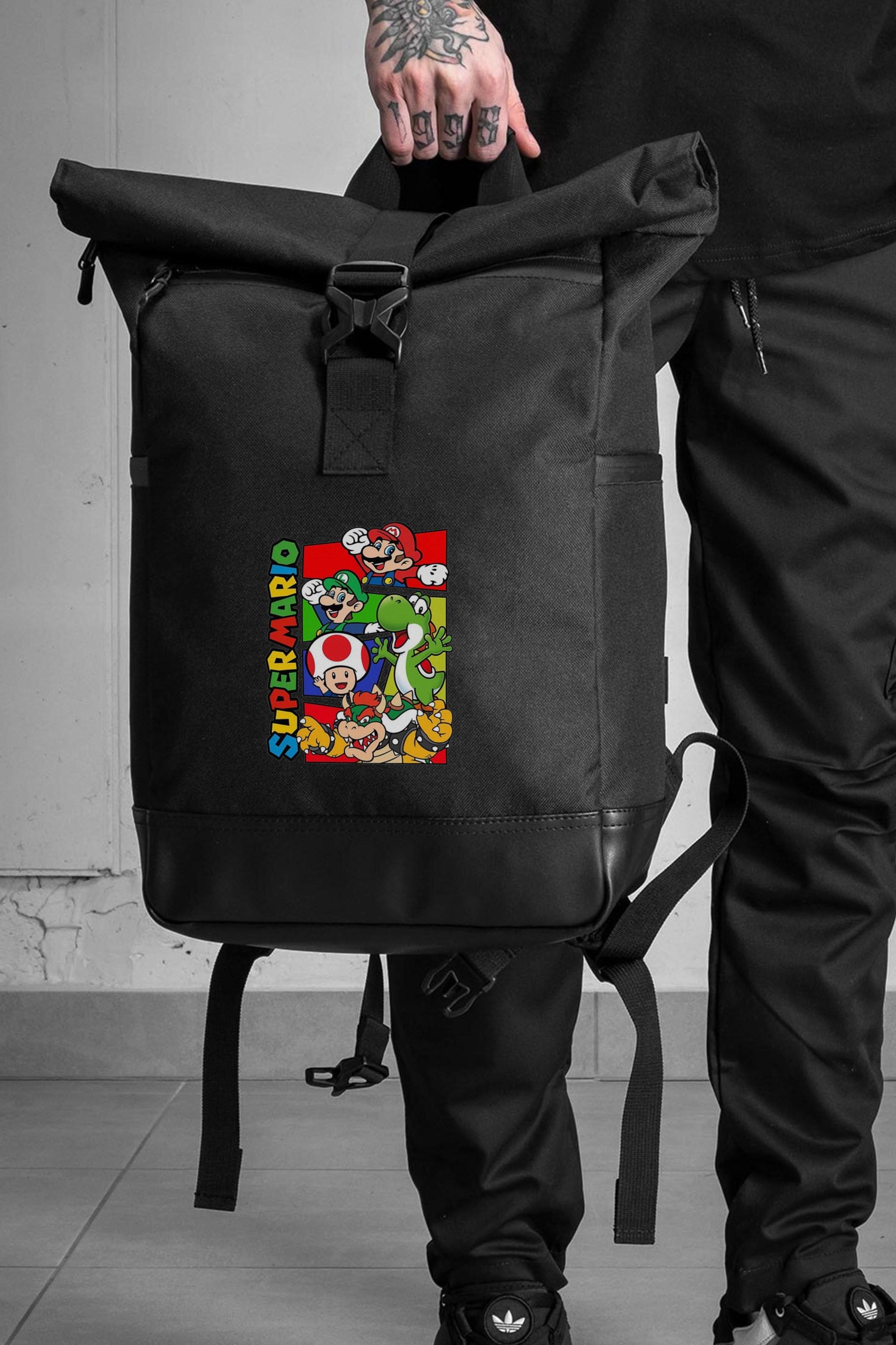 Роллтоп повседневный Without с принтом Супер Марио Black (8055272)