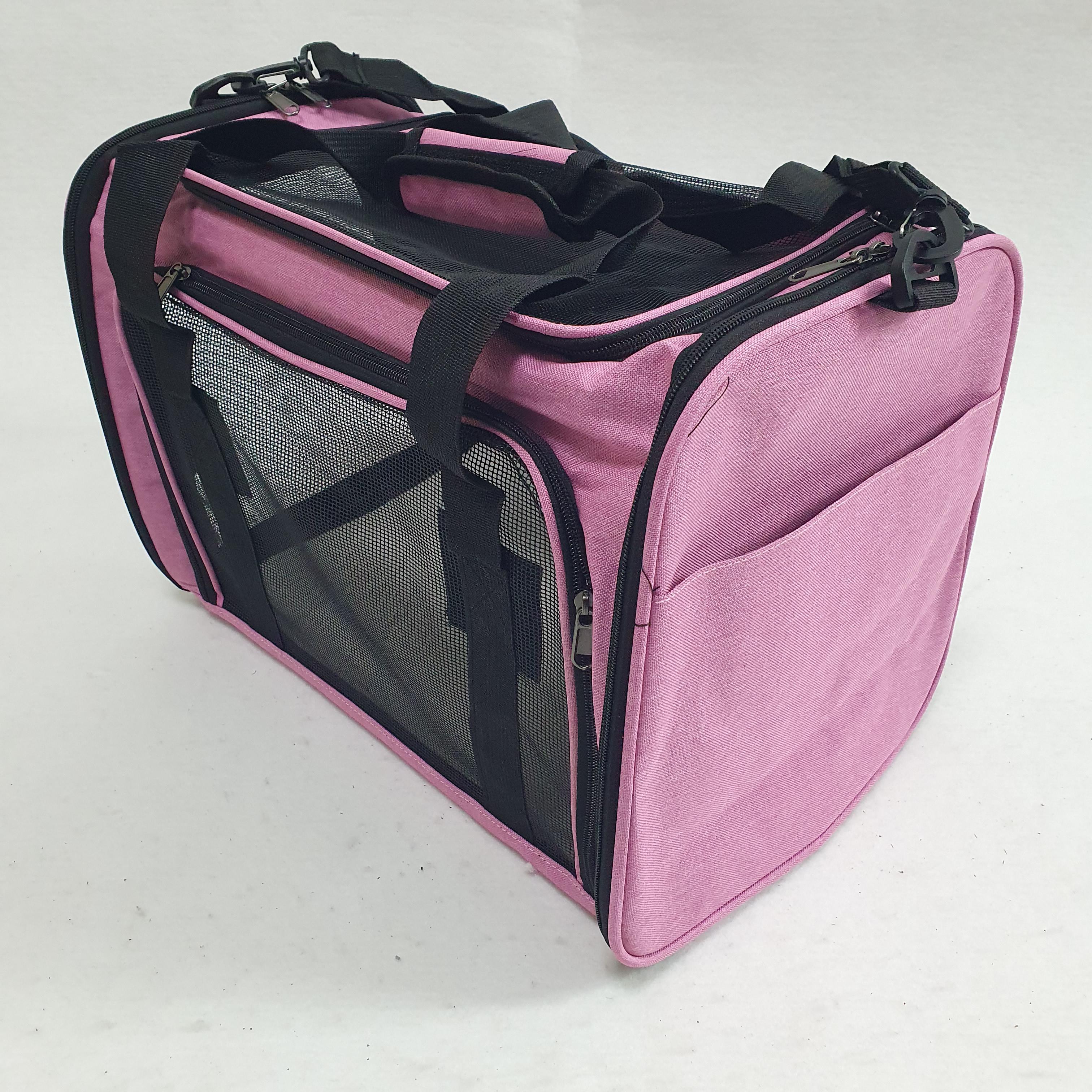 Сумка-переноска для кошек и собак Connor до 12 кг Розовый (AR-512-Pink) - фото 5 Сумка-переноска для кошек и собак Connor до 12 кг Розовый (AR-512-Pink) - фото 5