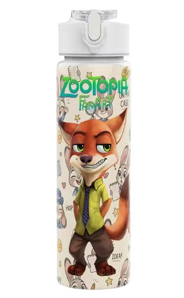 Детская бутылка для воды с трубочкой Zootopia Зверополис 750 мл (35110114)
