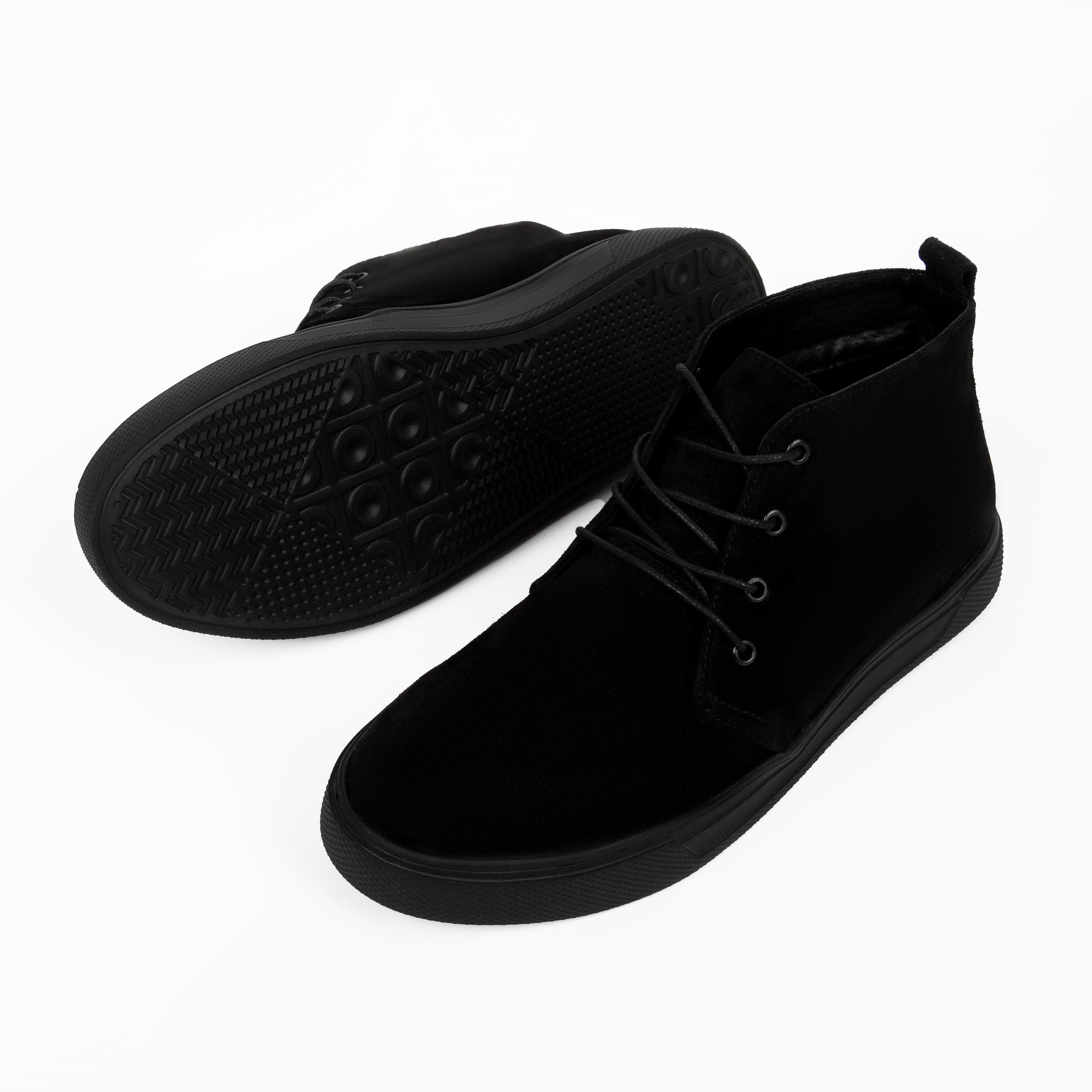 Ботинки дезерты Dux Premium 2505 из натуральной замши флисовая подкладка р. 38 Черный (250538) - фото 2