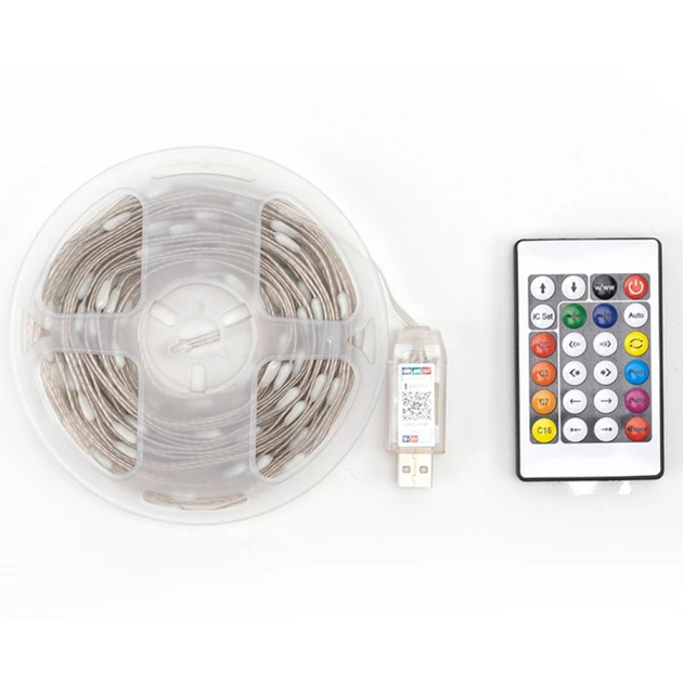Гирлянда Росса с управлением через смартфон по Bluetooth от USB с пультом 100 LED 10 м (3020) - фото 7
