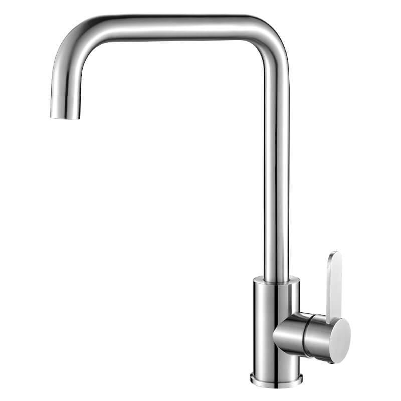Смеситель Laveo BONA для мойки с изливом L сталь (BAB_265D)