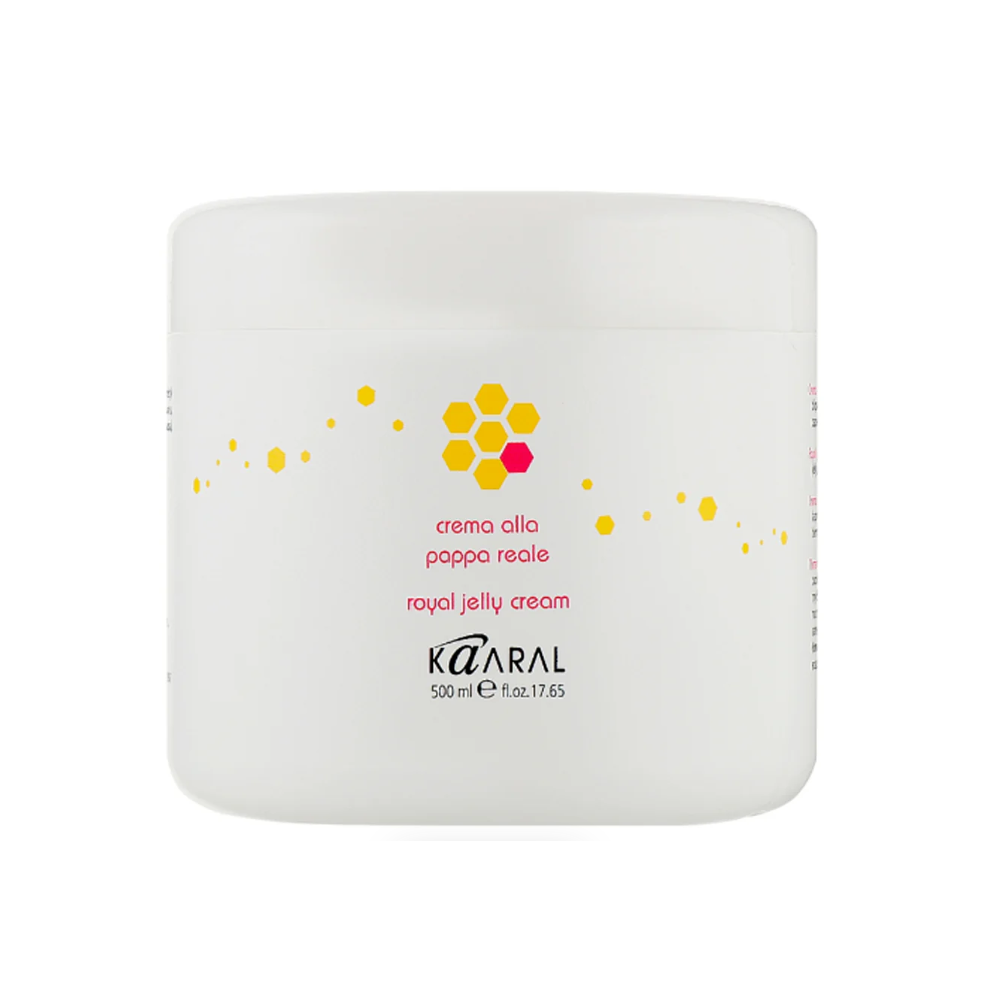 Крем-маска поживна з бджолиним маточним молочком Kaaral Maxi Royal Jelly Cream 500 мл Крем-маска поживна з бджолиним маточним молочком Kaaral Maxi Royal Jelly Cream 500 мл