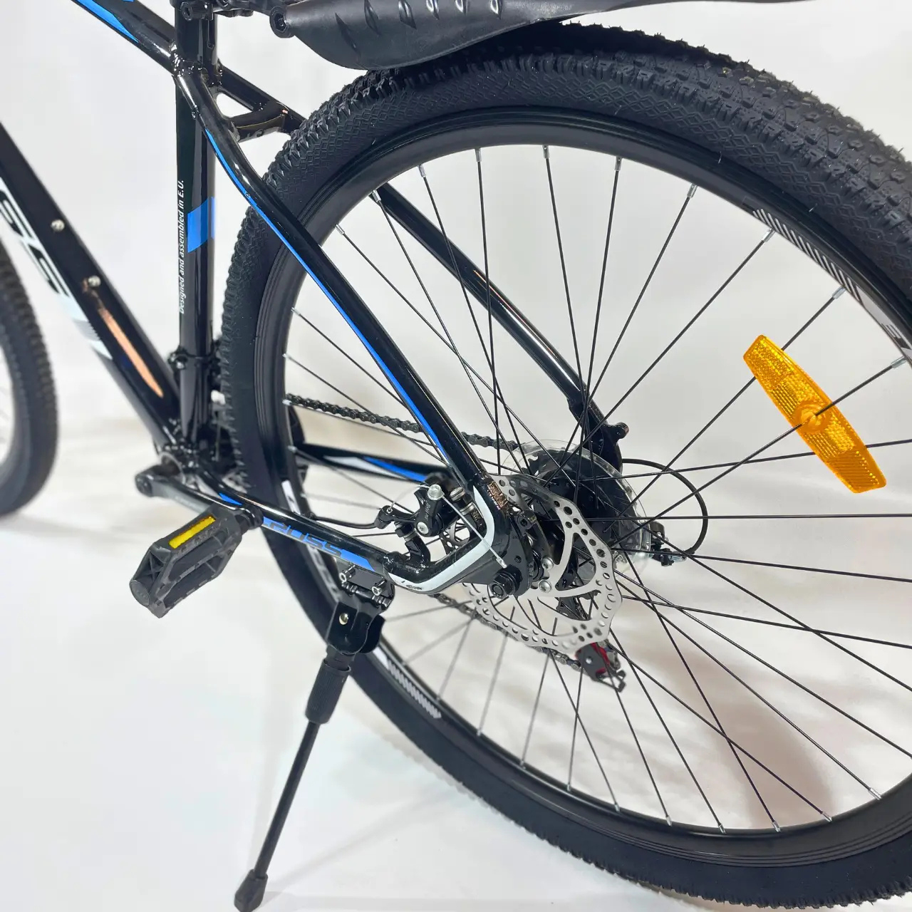 Велосипед CrossBike 26" Tracker 2025 Рама 17" Black/Blue - фото 6