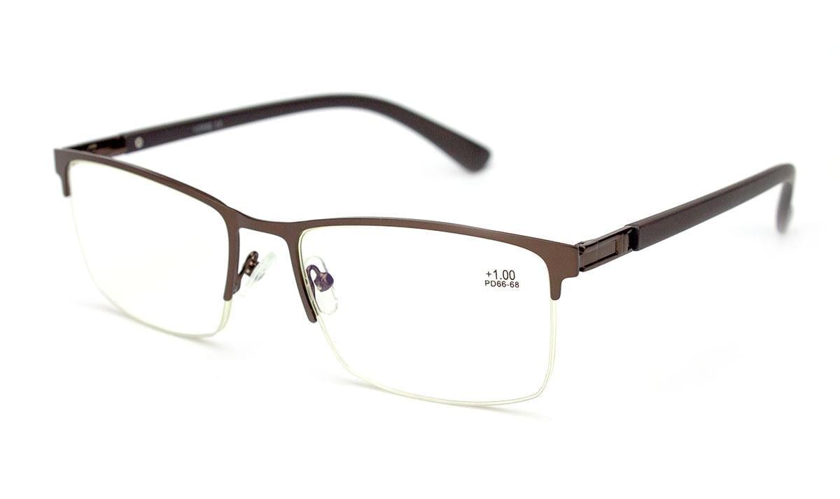 Окуляри для зору в металевій оправі Verse 320115S-C3 Blue blocker -2,25