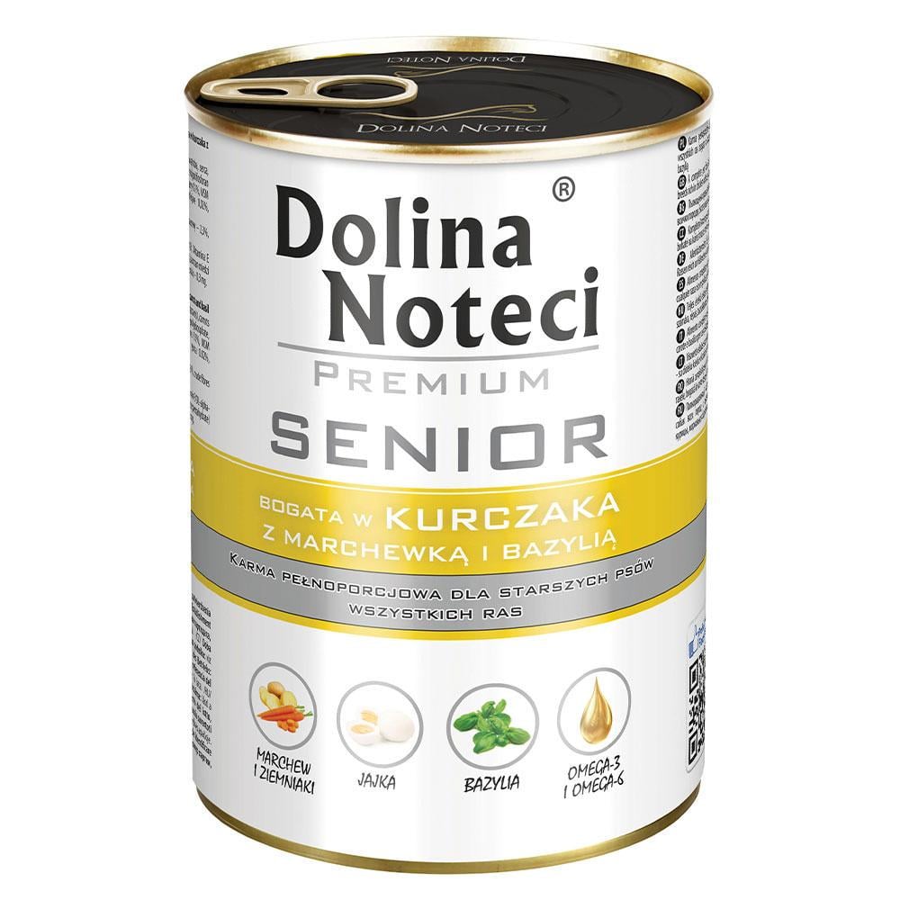 Корм влажный для пожилых собак Dolina Noteci Premium Senior с курицей/морковью и базиликом 400 г (1735967905)