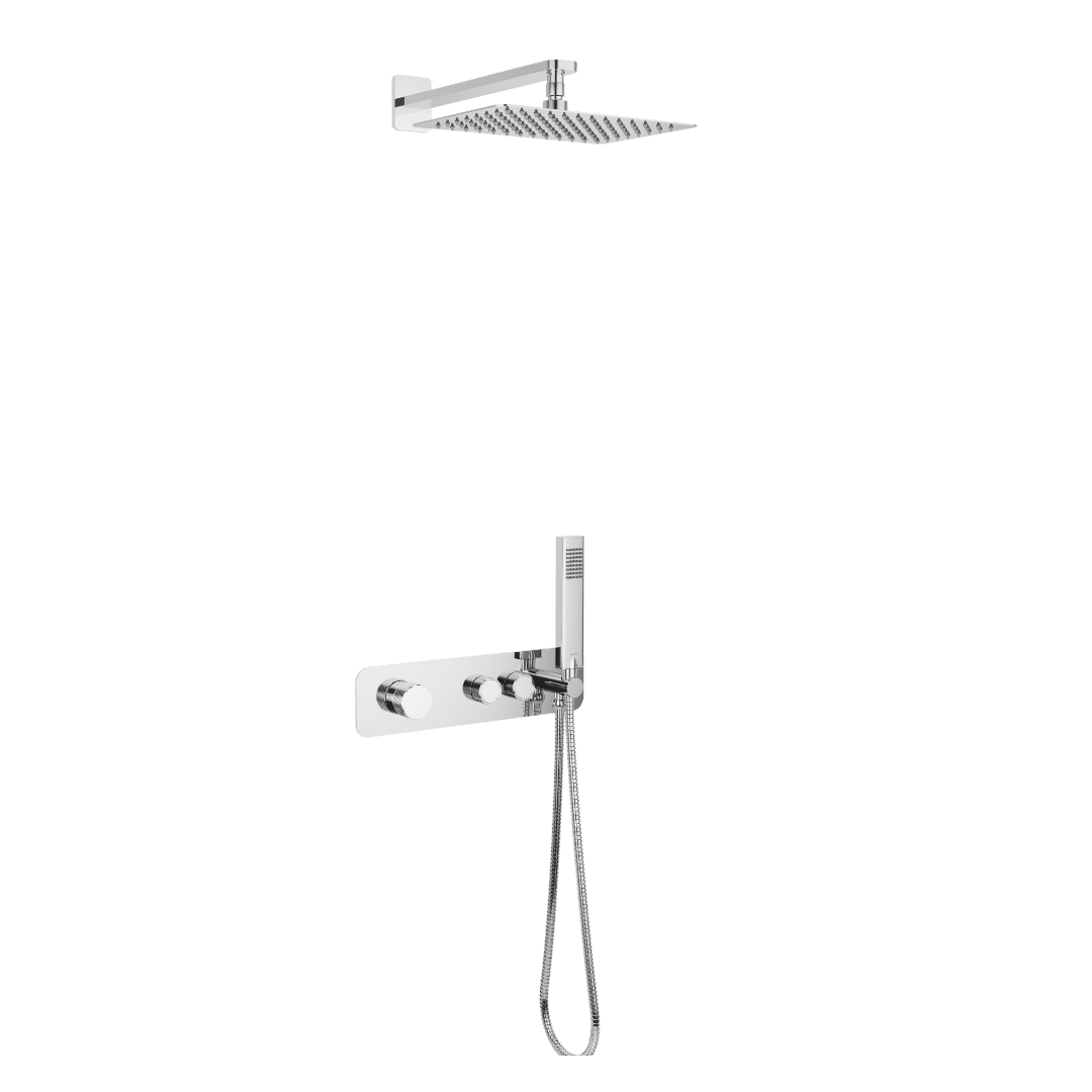 Душевая система Excellent Krotos с тропическим душем латунь Хром (AREX.SET.8035CR)