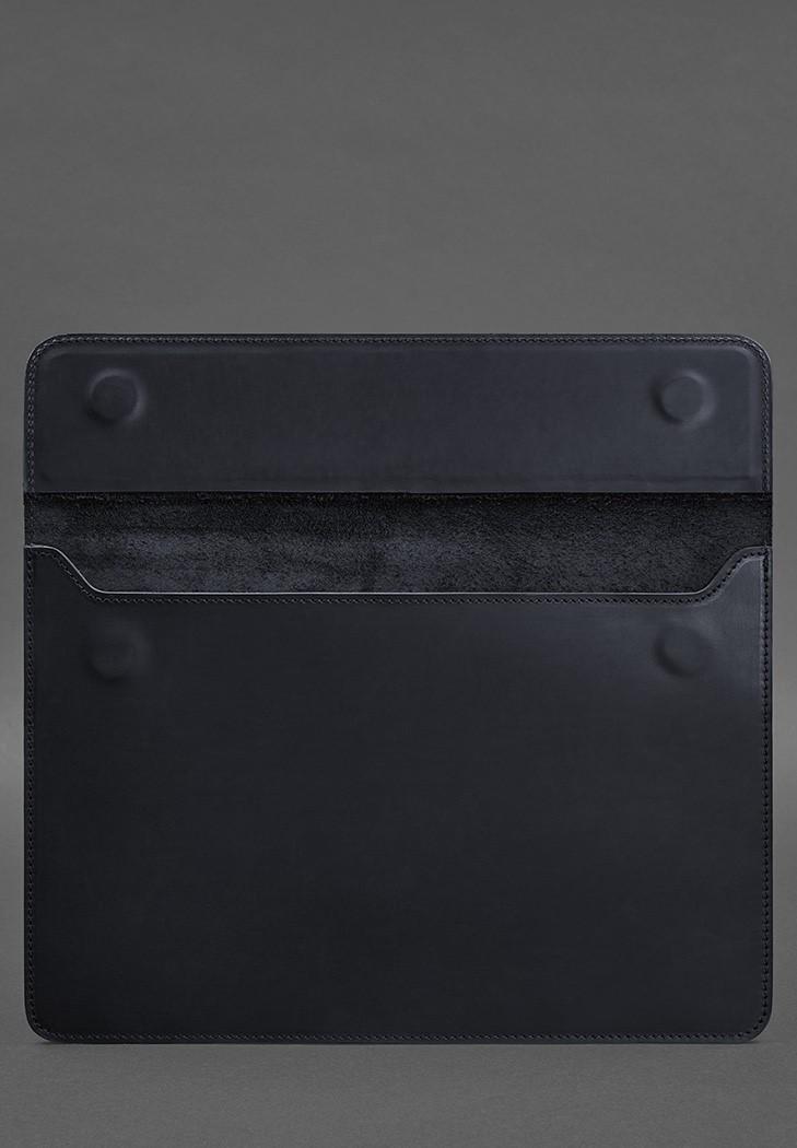 Чехол-конверт кожаный на магнитах для MacBook 15" Crazy Horse Синий (A-027611) - фото 4 Чехол-конверт кожаный на магнитах для MacBook 15" Crazy Horse Синий (A-027611) - фото 4