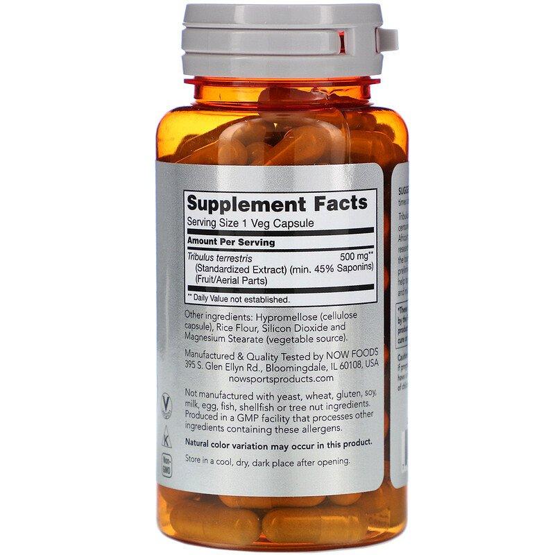 Now Foods Трибулус/поддержка мужской силы 500 мг 100 капсул - фото 2 Now Foods Трибулус/поддержка мужской силы 500 мг 100 капсул - фото 2