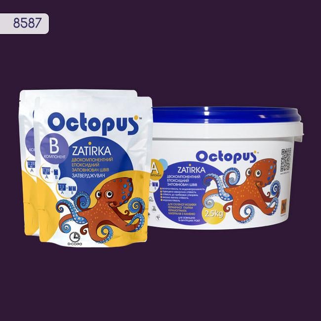 Затирка для плитки Octopus Zatirka 8587 эпоксидная 2,5 кг