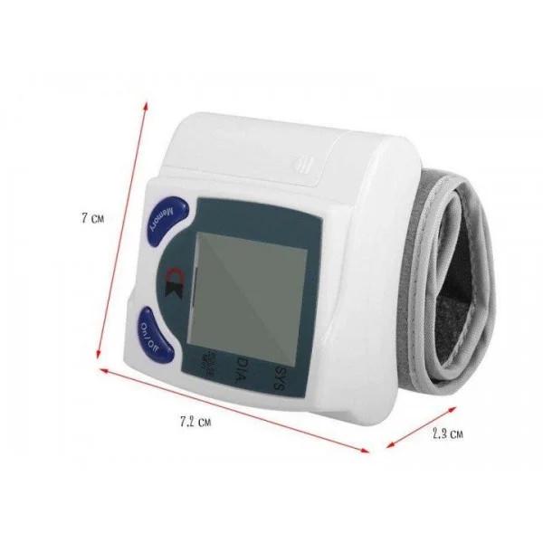 Тонометр автоматичний цифровий Blood Pressure Monitor Білий - фото 4