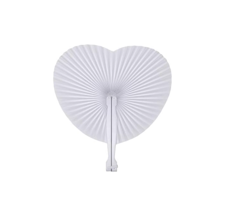 Віяло паперове складне ручне для весілля/гостей/декору/DIY/фотосесій Білий (2897739150)