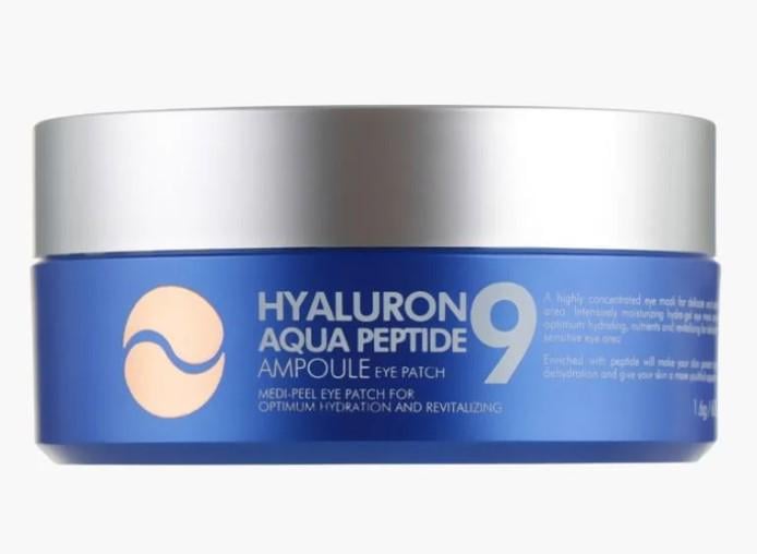 Патчи гидрогелевые глубокого увлажнения Medi Peel Hyaluron Aqua Peptide 9 Ampoule Eye Patch с пептидами (KT0003)