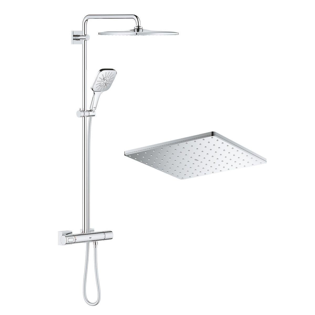 Душевая система с термостатом Grohe Rainshower Smartactive 26649000 Хром (76352)