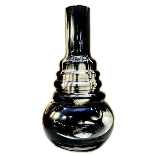 Колба для кальяна Amy 630 с разводами/прочное стекло Черный