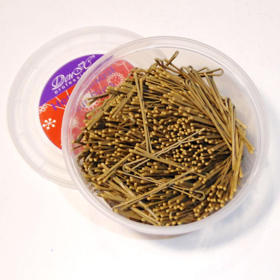 Невидимки для волос ДенІС professional A55 50 мм 500 шт. Золотой (1453070691) - фото 2 Невидимки для волос ДенІС professional A55 50 мм 500 шт. Золотой (1453070691) - фото 2