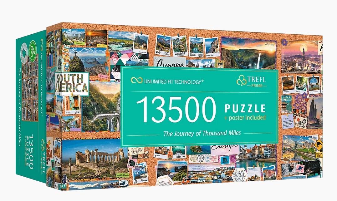 Пазлы Trefl Безграничная коллекция Путешествие на тысячу миль 81025 13500 элементов в коробке (5900511810257)