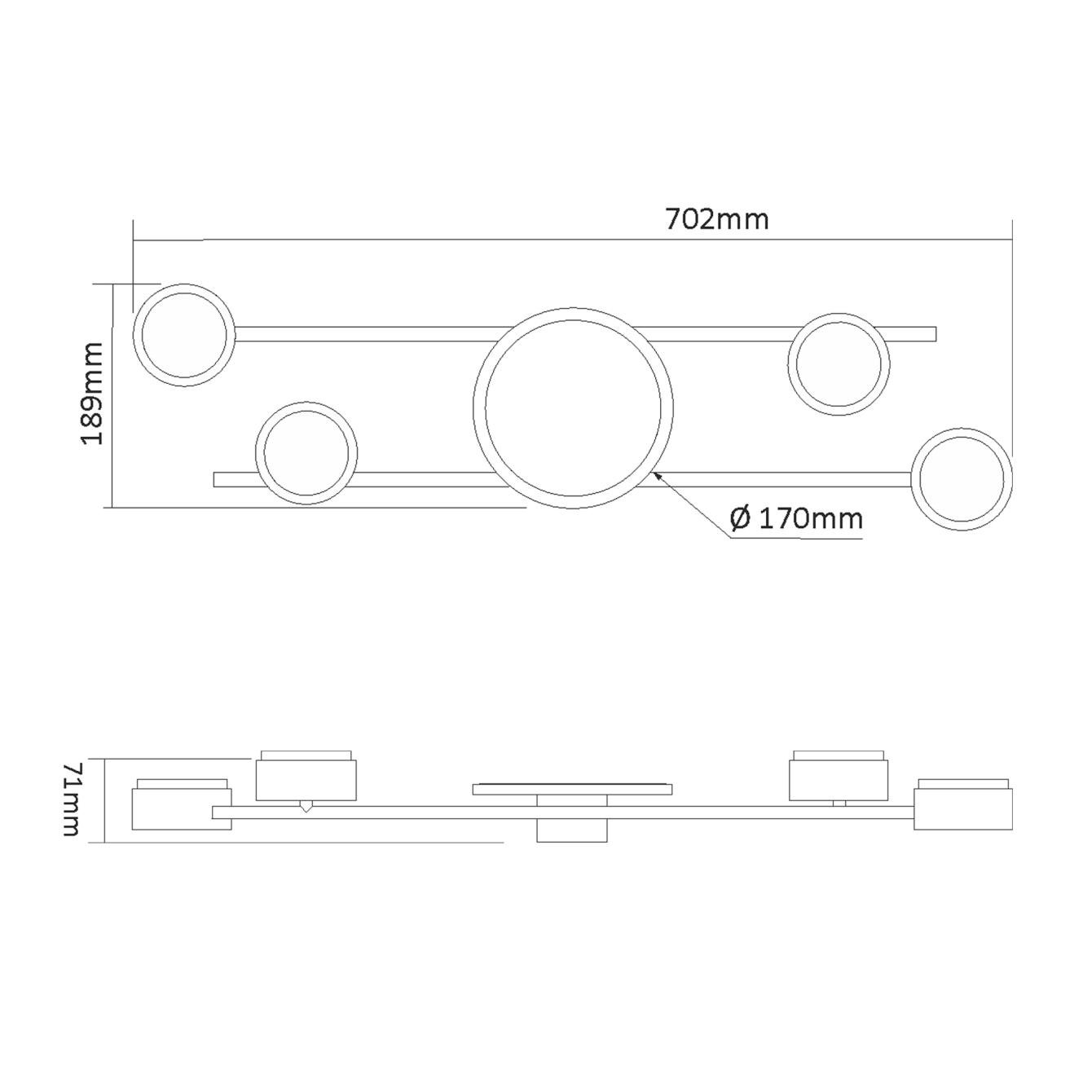 Светильник под лампу Videx 4xGX53 накладной с подсветкой Черный (VL-SPF21B-BB) - фото 5 Светильник под лампу Videx 4xGX53 накладной с подсветкой Черный (VL-SPF21B-BB) - фото 5