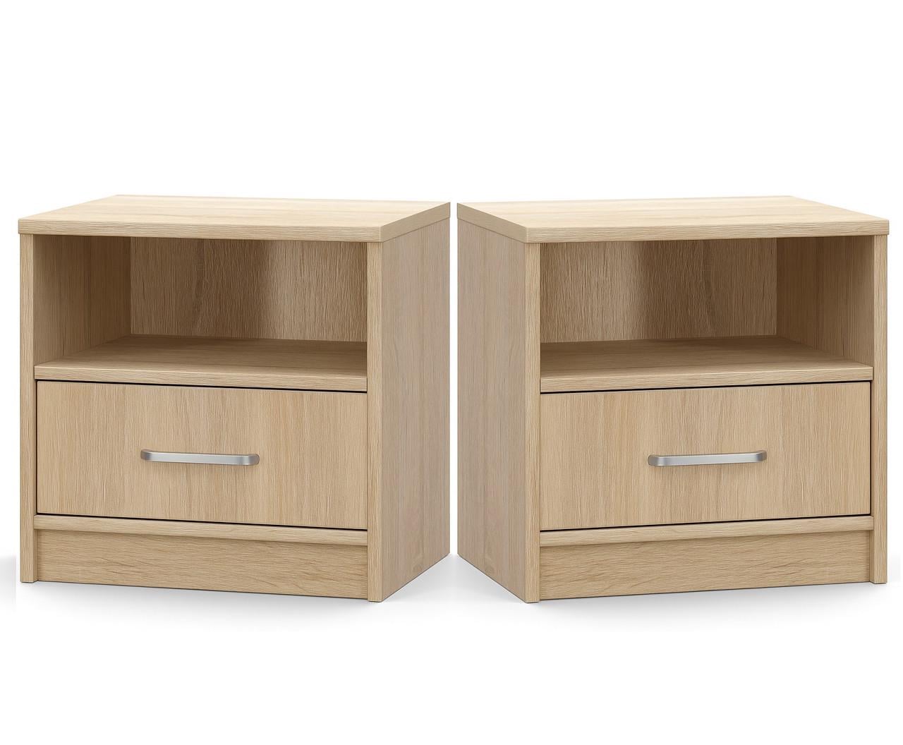Тумба прикроватная Мебель Сервис Типс 2 шт. Дуб самоа