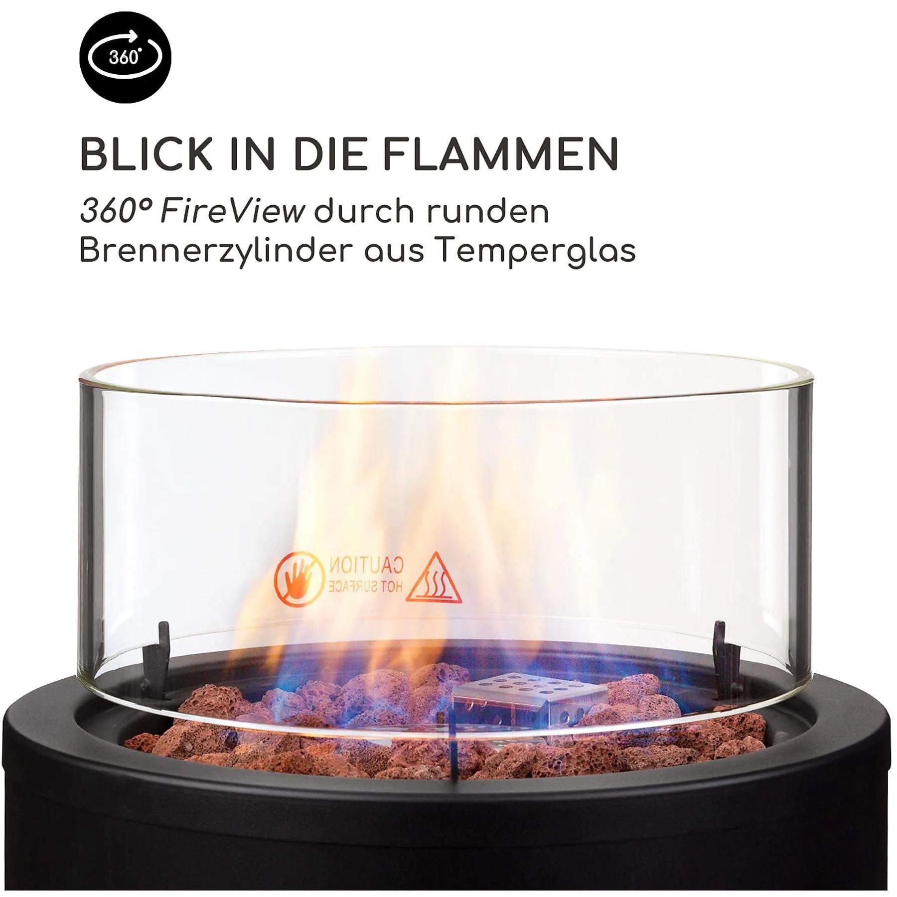 Обогреватель газовый для террасы Blumfeldt Lavastone 30 000 БТЭ / 8,8 кВт (10035366) - фото 3 Обогреватель газовый для террасы Blumfeldt Lavastone 30 000 БТЭ / 8,8 кВт (10035366) - фото 3