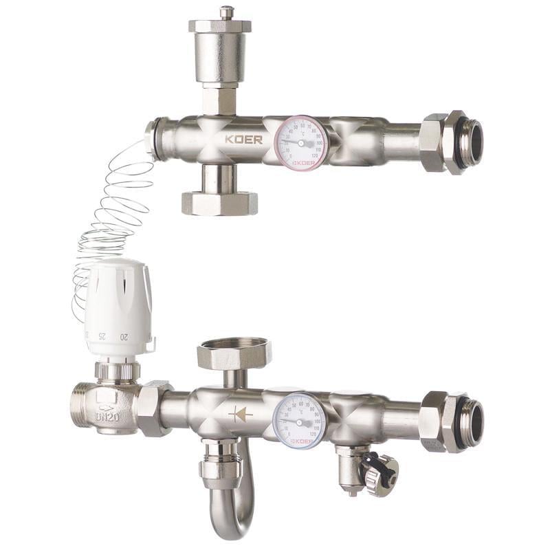 Змішувальний вузол KOER KR.S1022 без байпаса 1" НР SUS304 (KR2956) Змішувальний вузол KOER KR.S1022 без байпаса 1" НР SUS304 (KR2956)