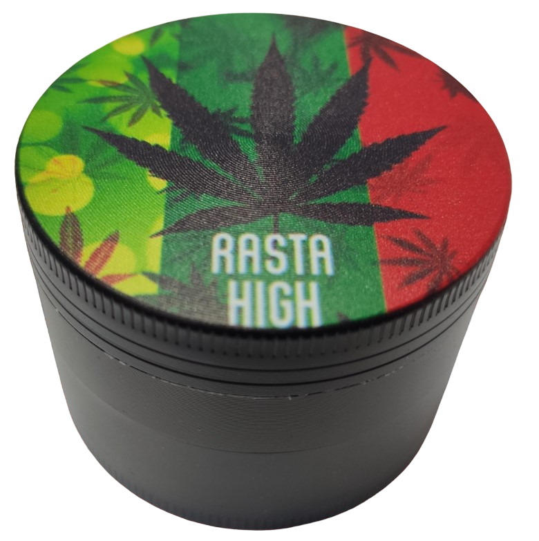 Гриндер для измельчения табака Grinder Rasta Hagh Black