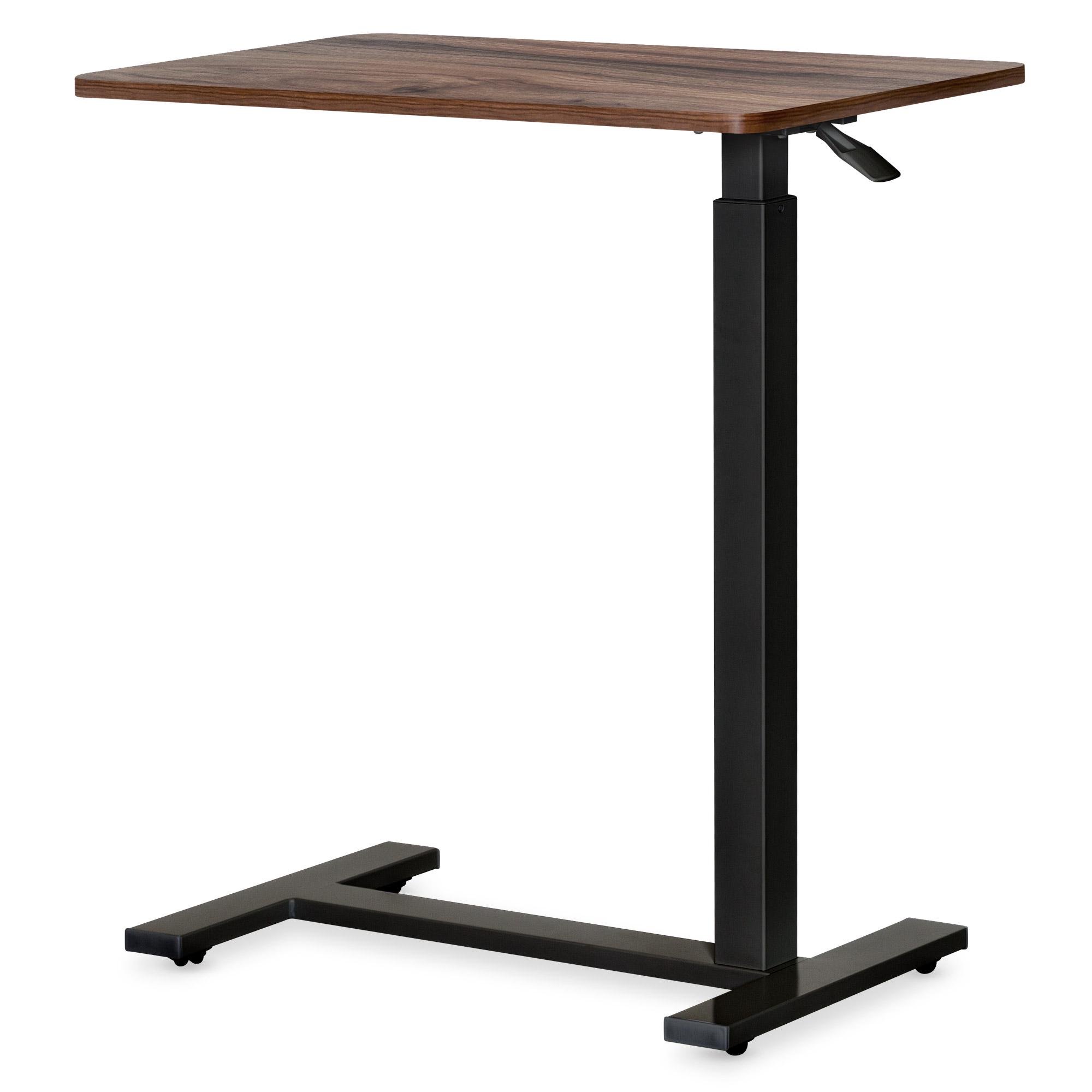 Столик мобильный приставной Hommex Mobidesk USB Walnut с регулировкой высоты