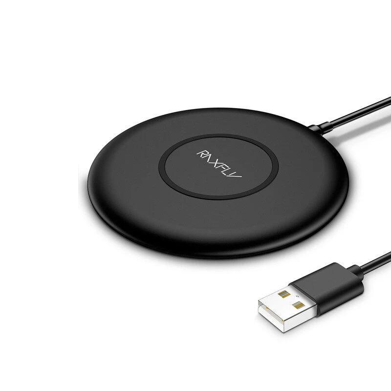Беспроводное зарядное устройство RAXFLY Qi Wireless Fast Charger IPX5 10 W Black Беспроводное зарядное устройство RAXFLY Qi Wireless Fast Charger IPX5 10 W Black