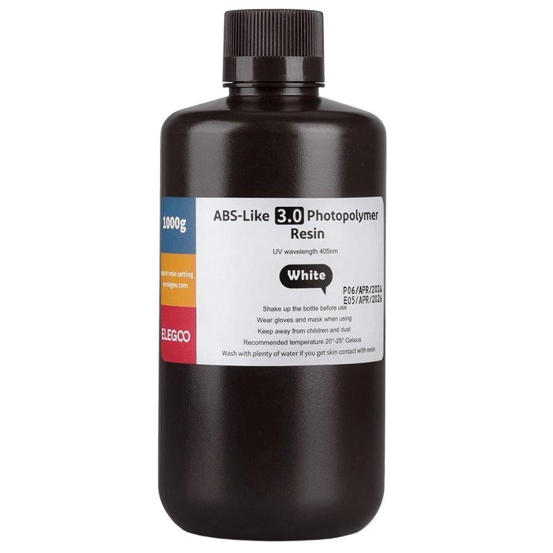Смола фотополимерная СмолаELEGOO для 3D-принтера ABS-образная 1 кг White