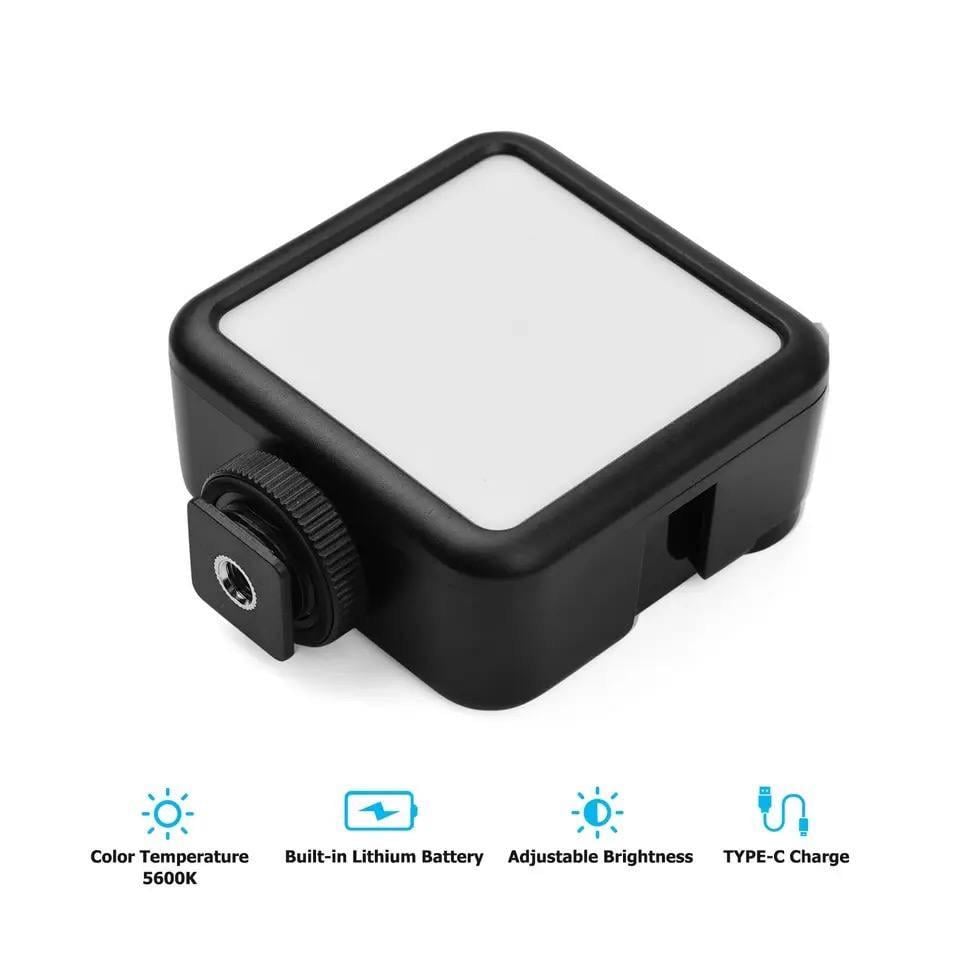 Накамерный свет LED Р5 7,5х7,5 см со встроенным аккумулятором 1800mAh для видео та фотосемки - фото 10