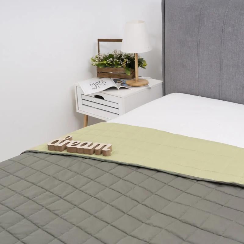 Одеяло Viluta Дуэт облегченное 140x205 см полуторное Оливковое (26433865) - фото 2 Одеяло Viluta Дуэт облегченное 140x205 см полуторное Оливковое (26433865) - фото 2