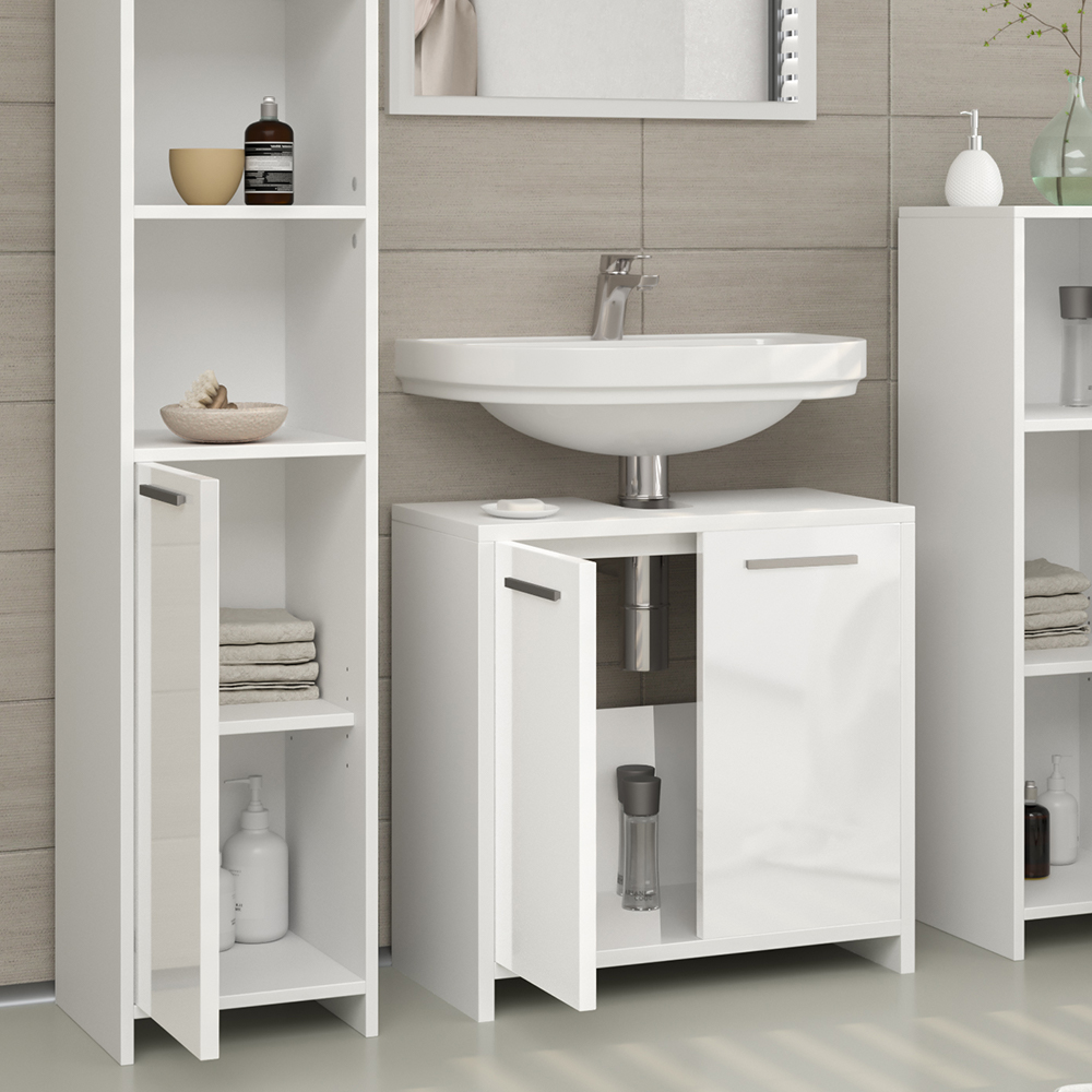 Комплект мебели Vicco Kiko из 3-х пр. Белый глянец - фото 7