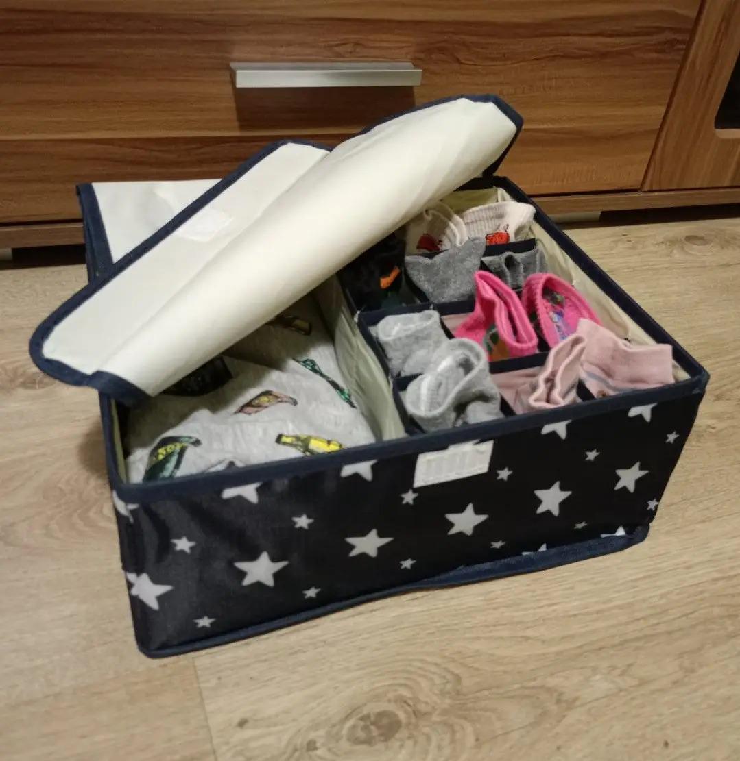 Органайзер для нижнего белья и носков 12 ячеек/1 большое отделение (ОДШ-124-11) - фото 3 Органайзер для нижнего белья и носков 12 ячеек/1 большое отделение (ОДШ-124-11) - фото 3