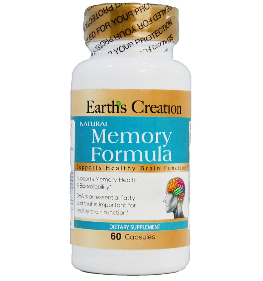Вітаміни Earth's Creation Memory Formula 60 капсул