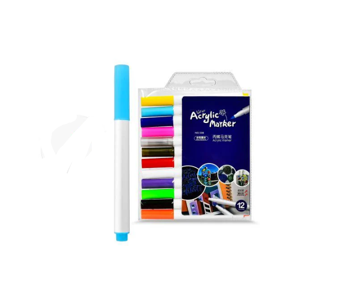 Маркеры акриловые 12 цв.