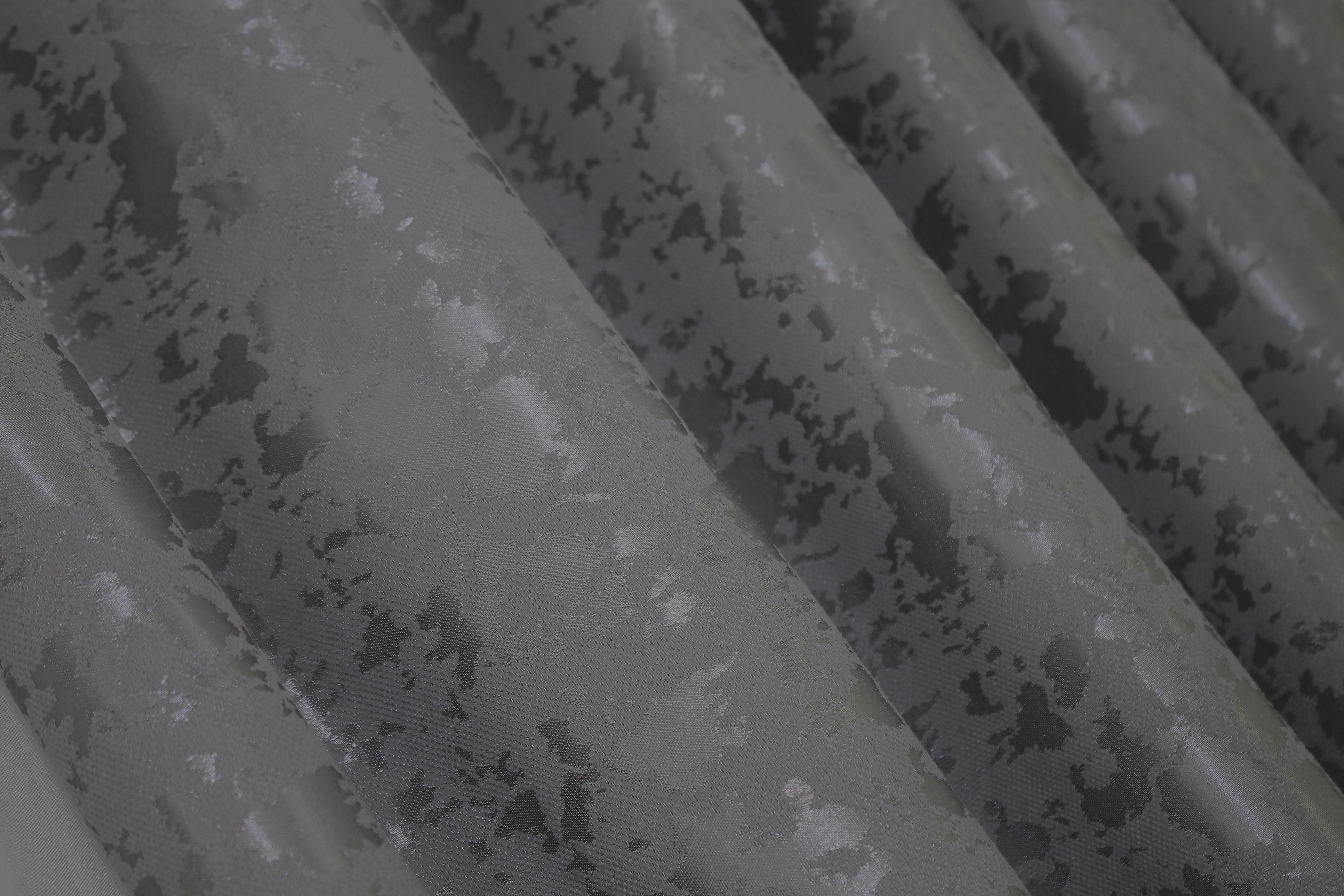 Комплект штор VR-Textil мрамор Pavliani ХО № 1264ш лен 150х280 см 2 шт. Серый (33-0105) - фото 10