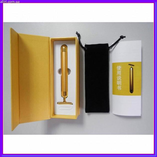 Вибромассажер для лица Revoskin Energy Beauty Bar ионный Gold - фото 2