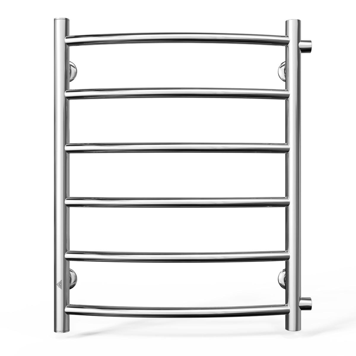 Полотенцесушитель водяной для ванной Laris Классик П6 из нержавеющей стали 450х600 мм б/п 1/2" мц 500 мм Хром (147-127-71207280)