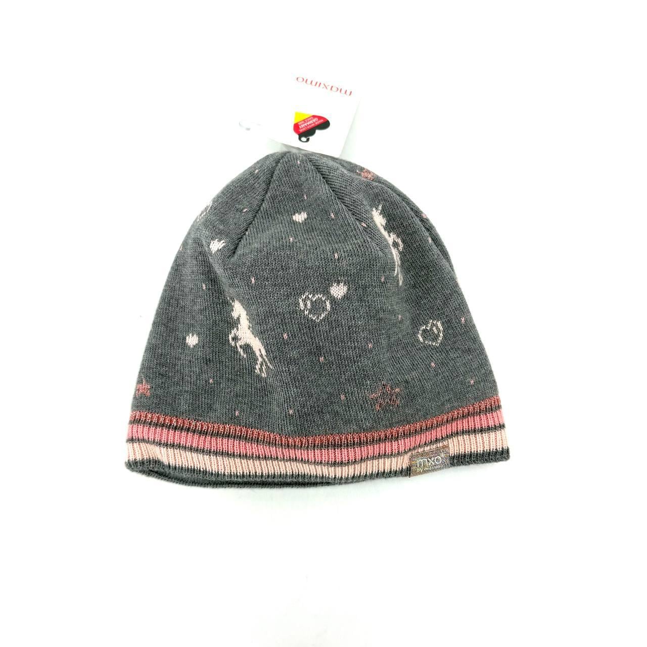Шапка Maximo 03571-374300 єдиноріг 51 см Сірий (32539736)