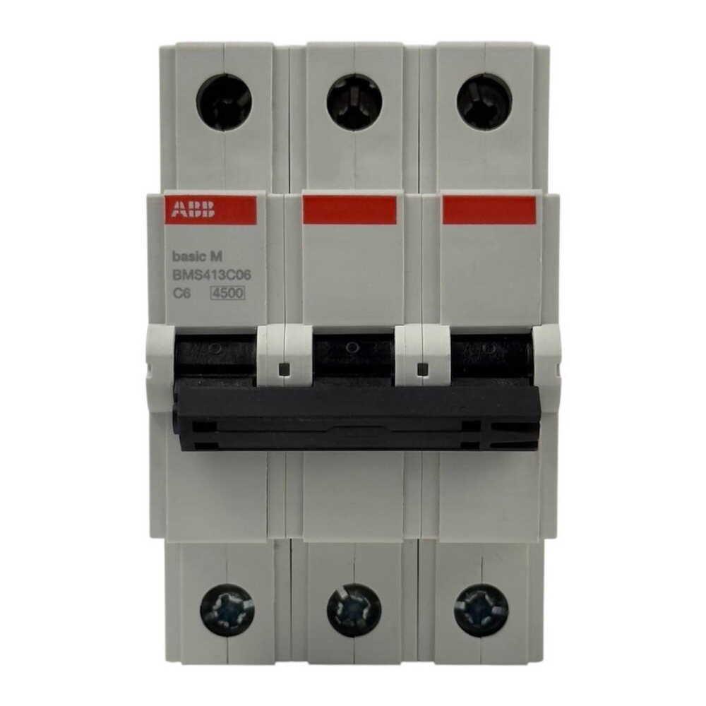 Автоматический выключатель ABB Basic BMS413-C06 3p тип-C 6A (28679869) - фото 2