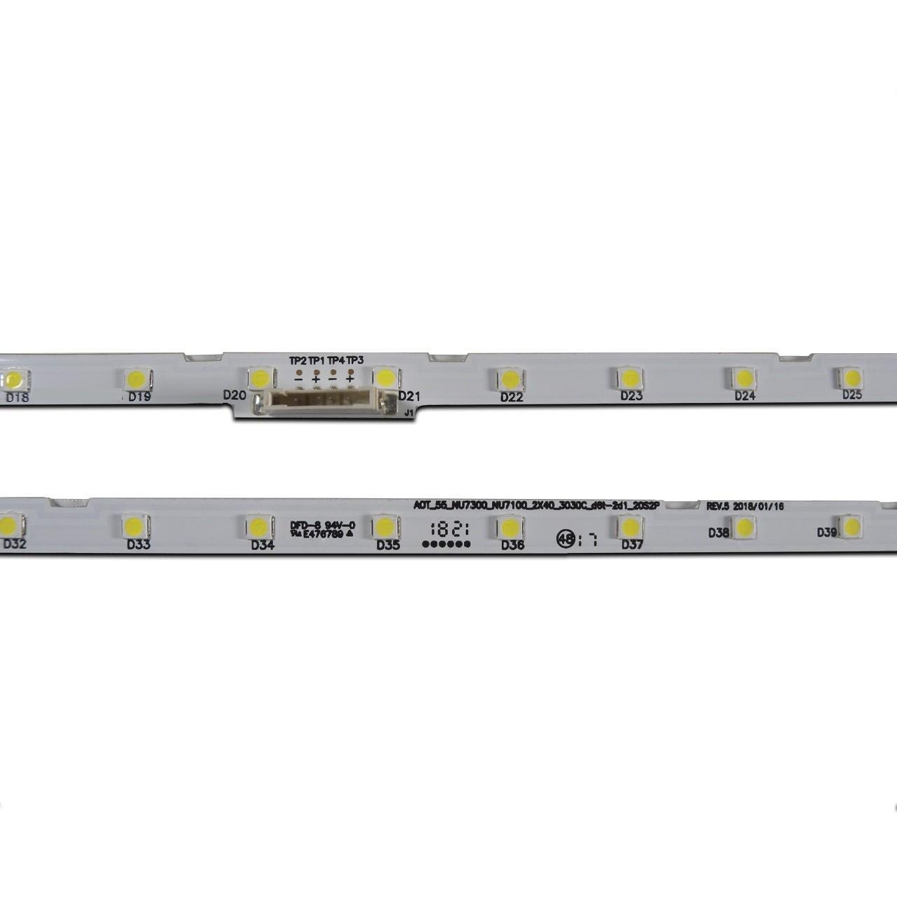 Комплект LED подсветки для телевизора SAMSUNG 55" UE55NU7100U AOT_55_NU7100F UE55NU7120U - фото 2