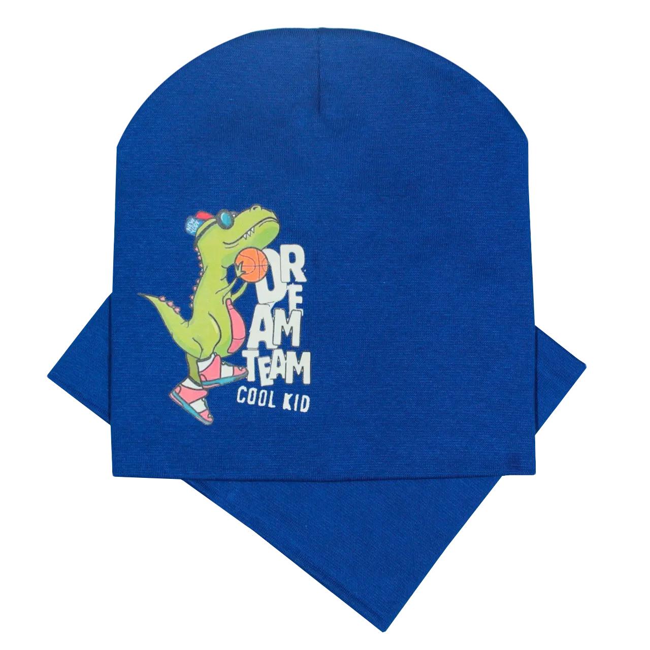 Комплект шапка с хомутом для мальчика Канта Kids Hat 48-52 Синий (OC-723) Комплект шапка с хомутом для мальчика Канта Kids Hat 48-52 Синий (OC-723)